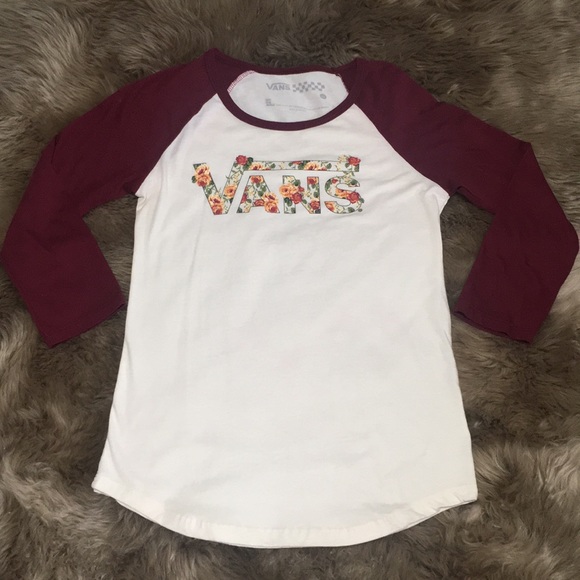 Vans Tops - Vans  off the wall baseball style top